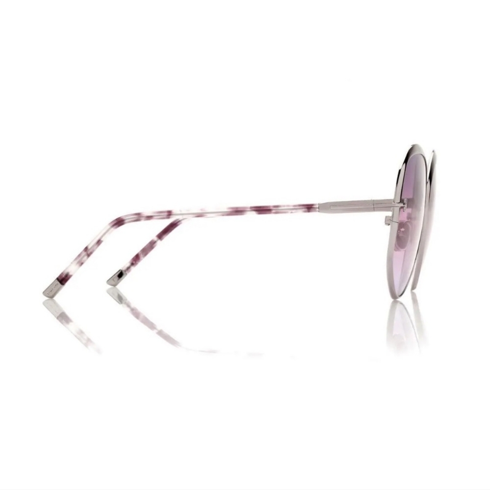 NEW Tom Ford Women's Designer Round Violet Sunglasses FT091314Z Metal Frame - Picture 3 of 5